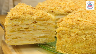 Торт "Яблочный аромат" или Наполеон с яблоками, готовлю торт из своего детства